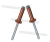 Copper Steel Open End Dome Head Pop Rivet